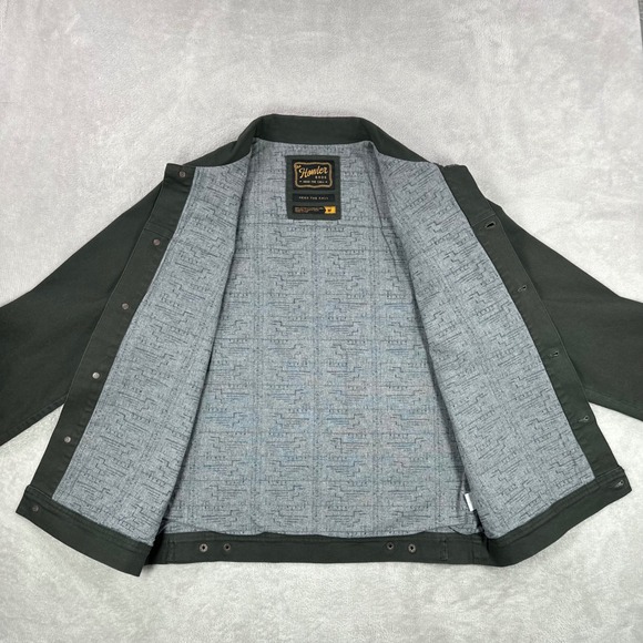 Howler Brothers Jacket Mens Medium Green Gaucho Utility Canvas Chore Outdoors - Picture 3 of 15